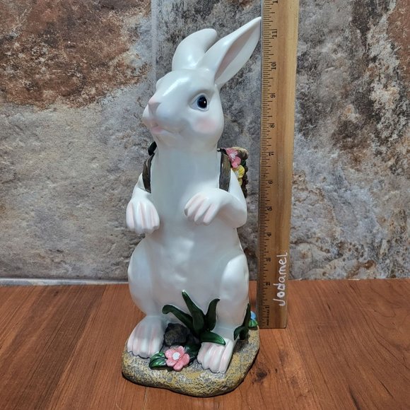 Decorative Bunny Rabbit White Figurine Easter Indoor Decor - Picture 9 of 14